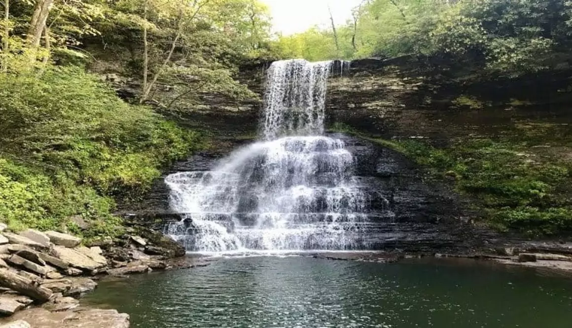 The Cascades Hiking Radford Virginia Nesselrod on the New