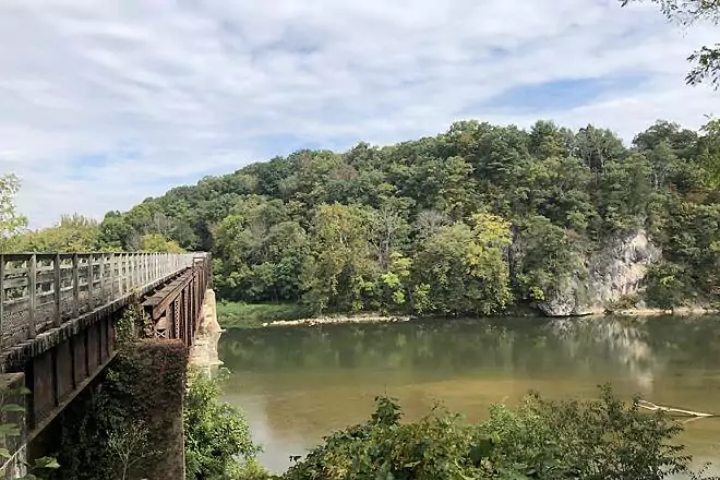 New River Trail Radford Virginia Nesselrod Hiking Biking Tourism