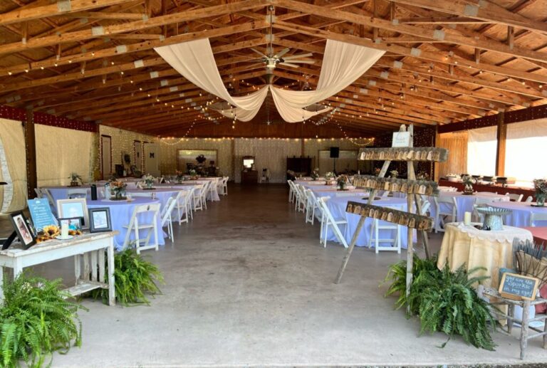 Our Pavilion is 4,800 square feet of space for your event or wedding. With open sides to enjoy the Nesselrod’s landscape and a fully covered roof to shield your event from weather, it gives your event the perfect combination of function and protection.
